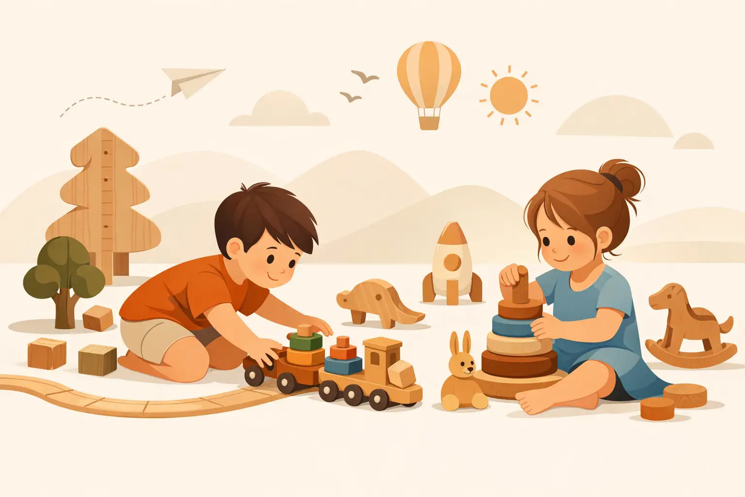 Wooden Toys That Grow With Curious Children