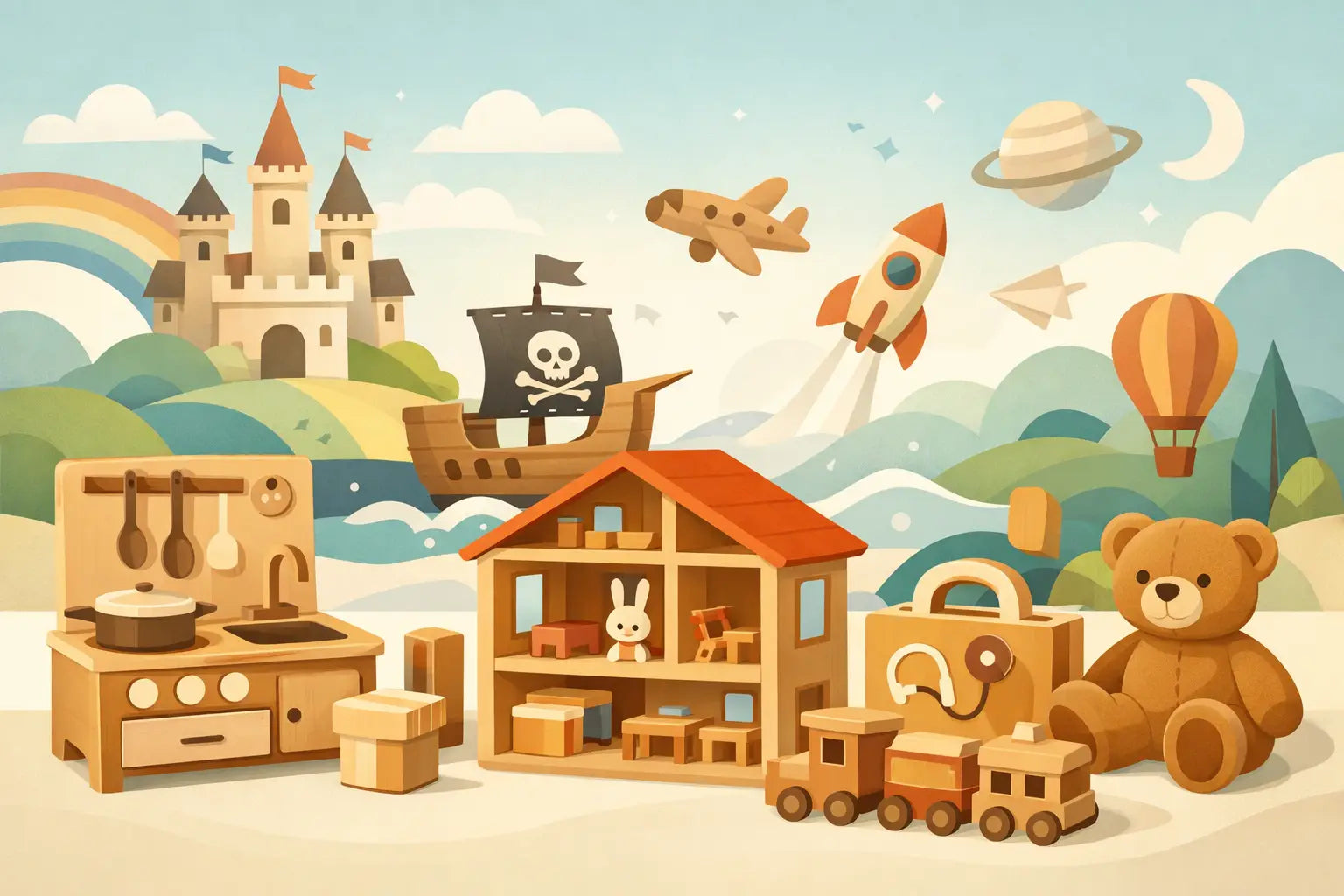 Wooden Pretend Play Toys That Grow Imaginations