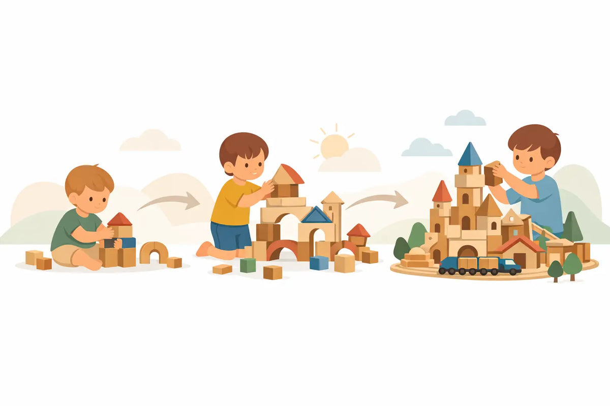 Wooden Building Blocks That Grow With Your Child