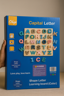 Capital Letter Wooden ABC Puzzle Board