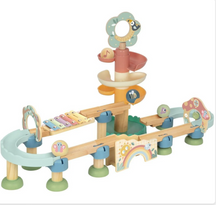 Ball Drop Track Set – Colorful Wooden Balls & Musical Tower | Montessori Toddler Toy