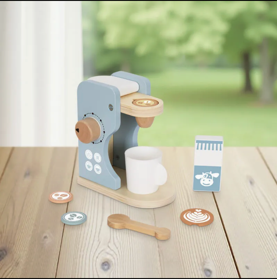 Wooden Coffee Set | Pretend Kitchen Toy for Kids