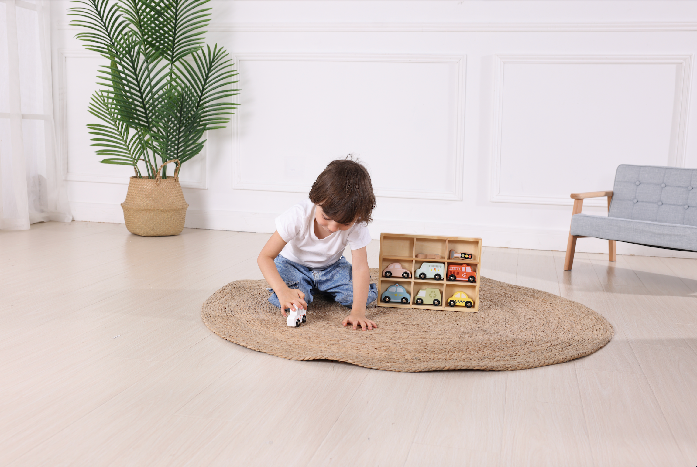 Wooden Transportation & Street Sign Set | Montessori Learning Toy for Toddlers
